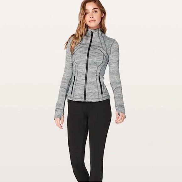 Lululemon Gray Black Define Jacket Full Zip Gorpcore sport Gym Athletic 6 S - Picture 2 of 11